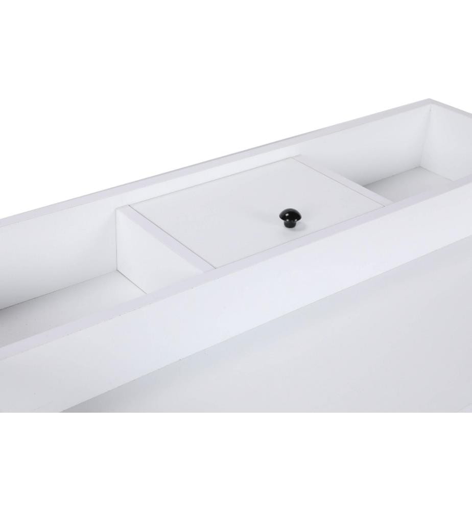 Table de maquillage, blanc, panneau de particules mélaminé