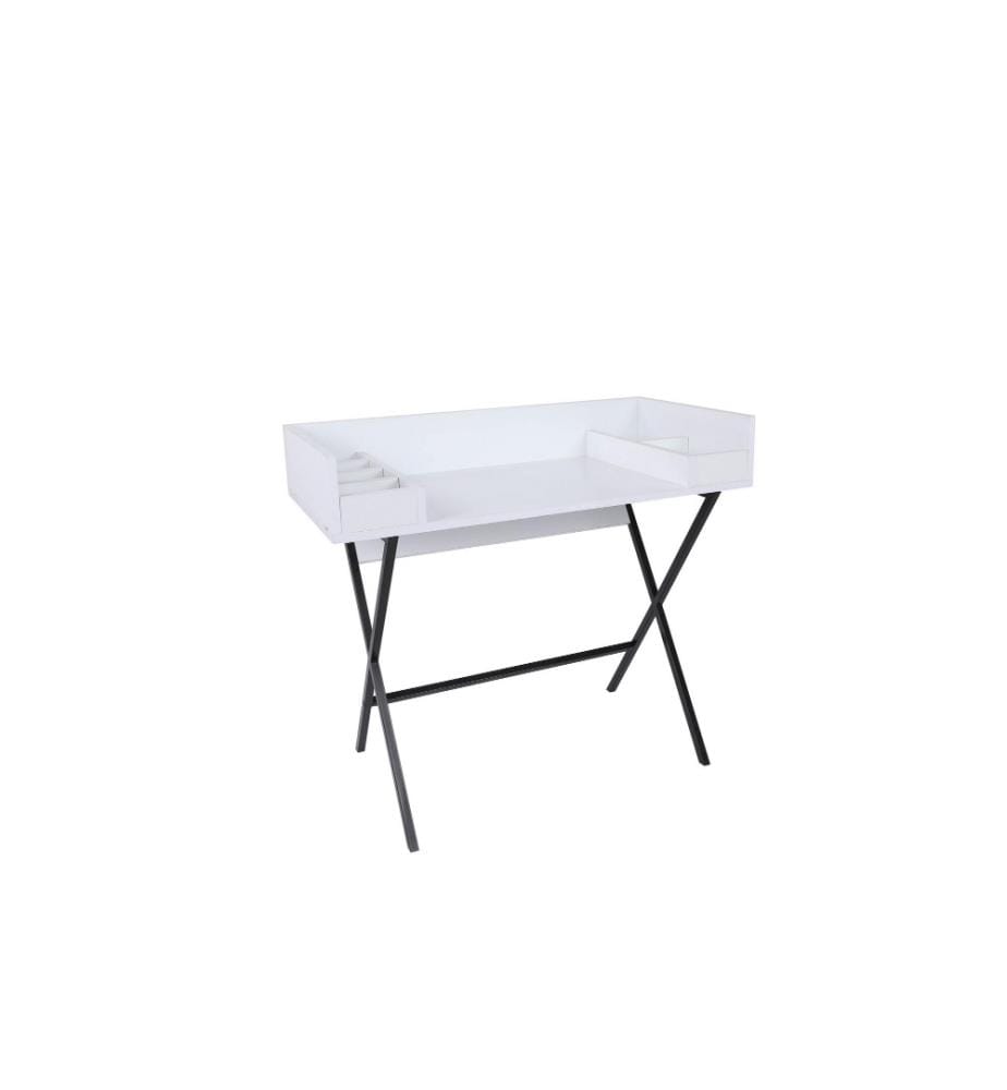 Table de maquillage, blanc, noir, panneau de particules mélaminé
