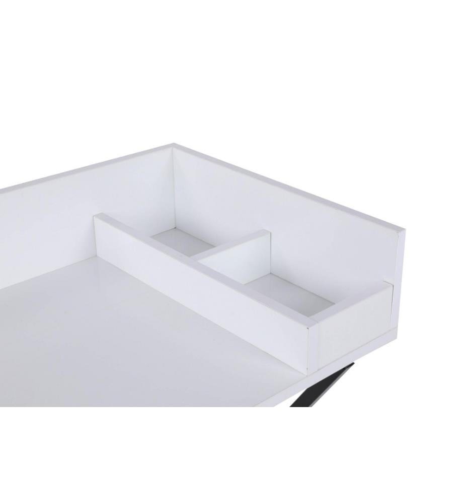 Table de maquillage, blanc, noir, panneau de particules mélaminé