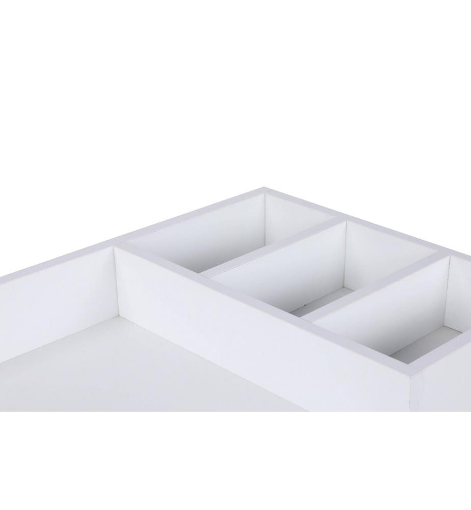 Table de maquillage, blanc, noir, panneau de particules mélaminé