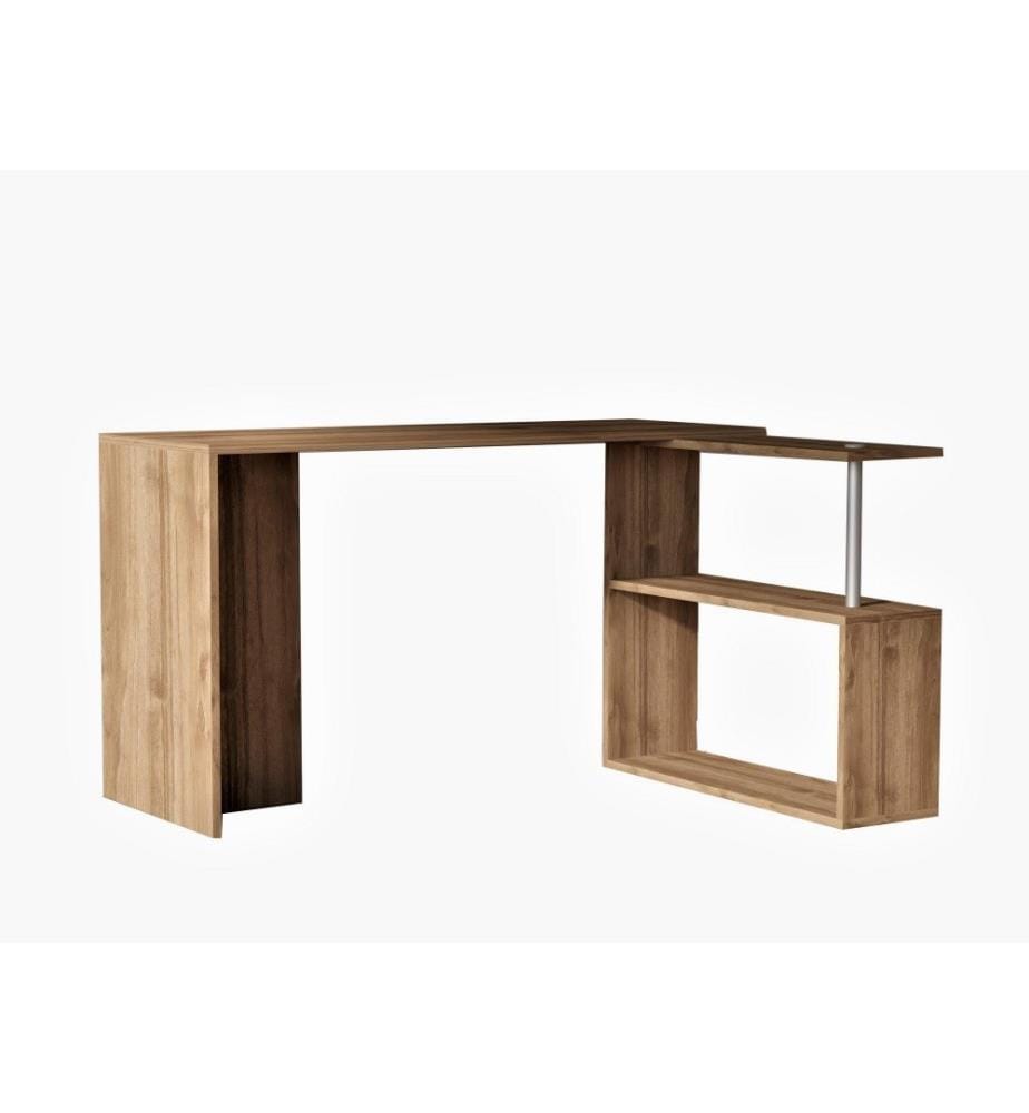 Bureau d'étude, noyer, panneau de particules mélaminé