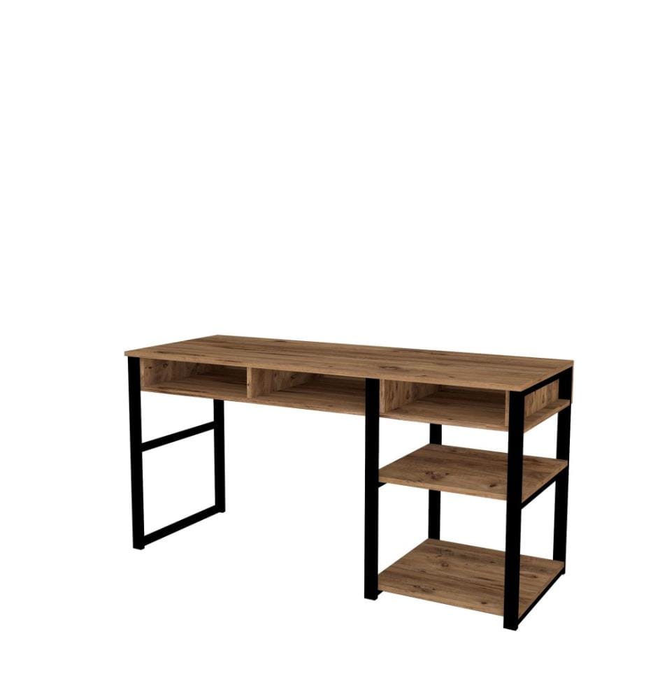 Bureau d'étude, noyer, noir, panneau de particules mélaminé