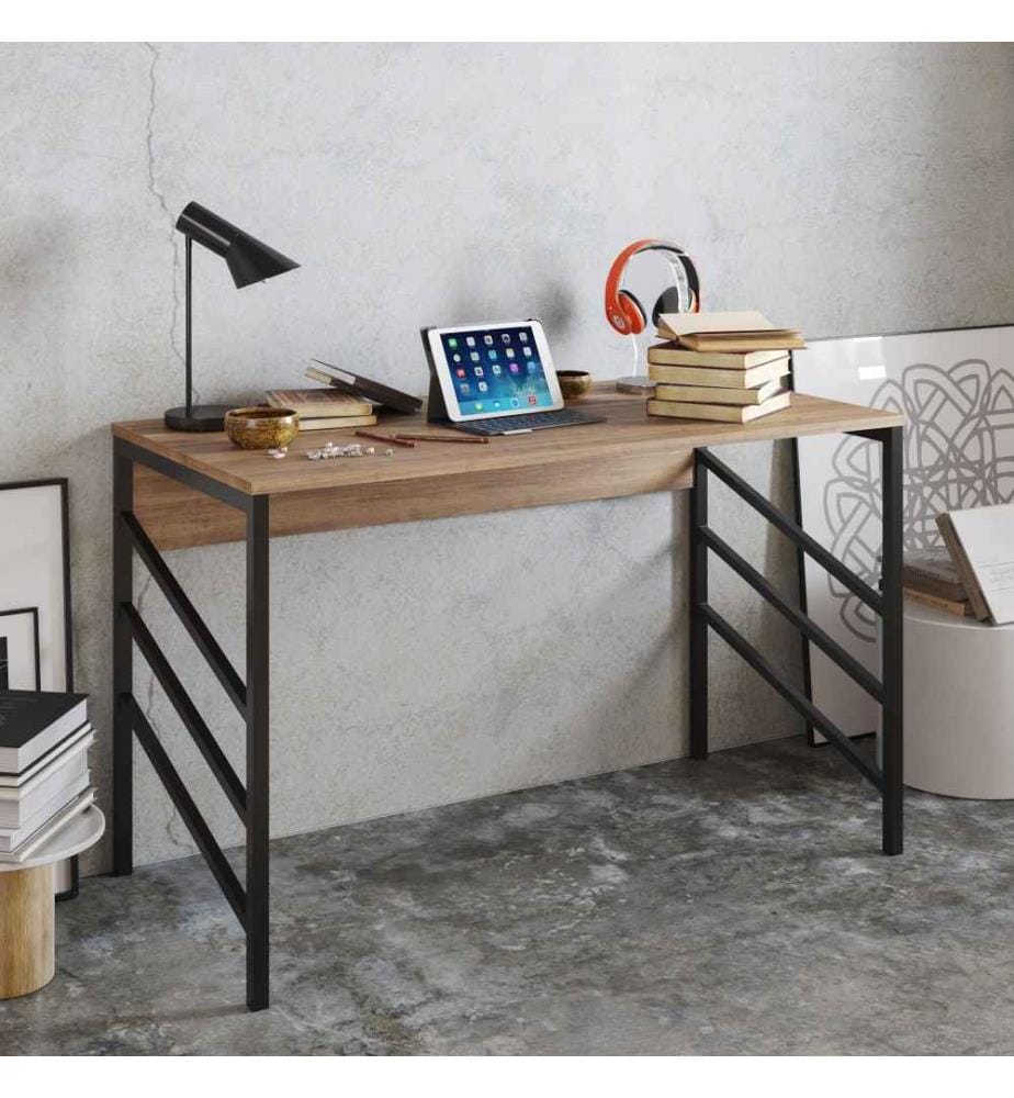 Bureau d'étude, noyer, noir, panneau de particules mélaminé