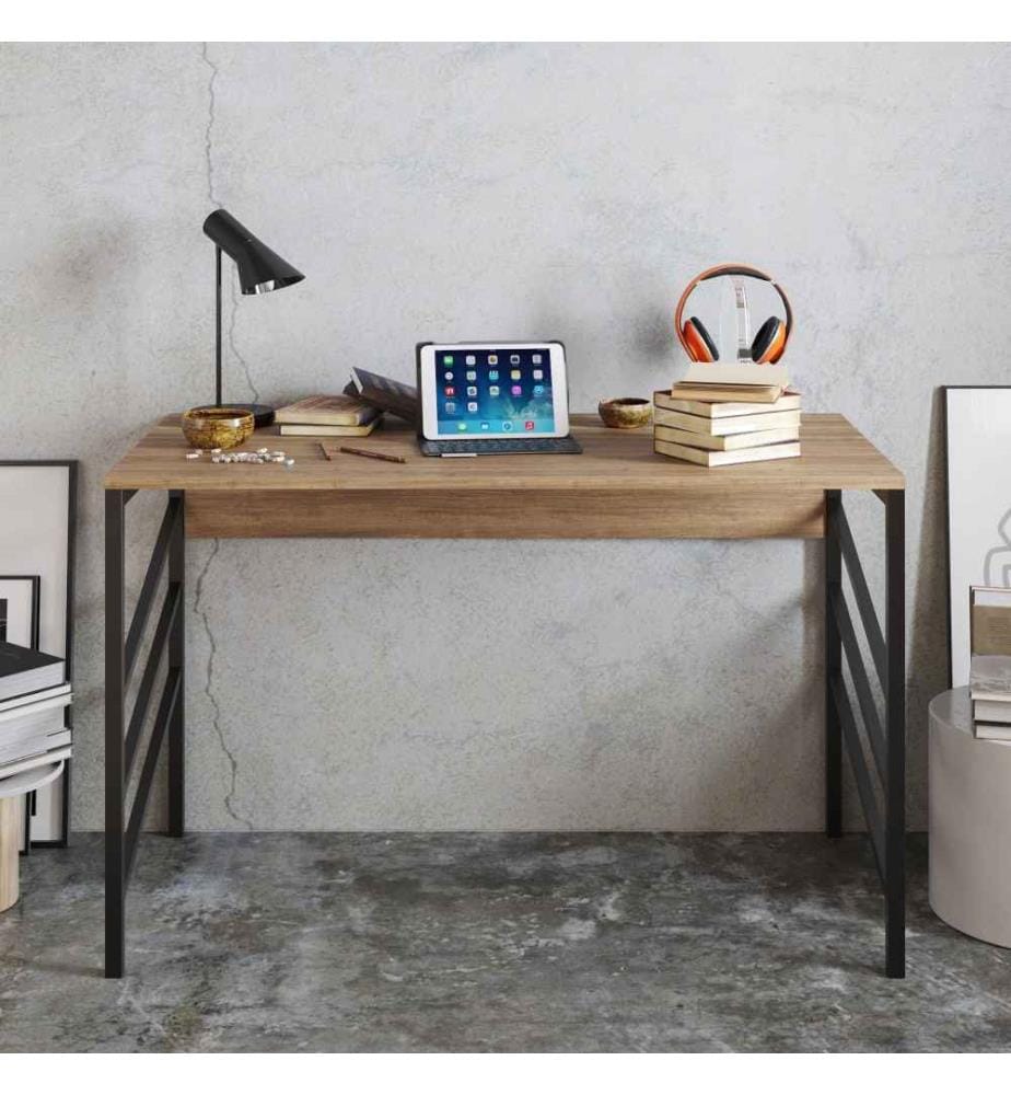 Bureau d'étude, noyer, noir, panneau de particules mélaminé