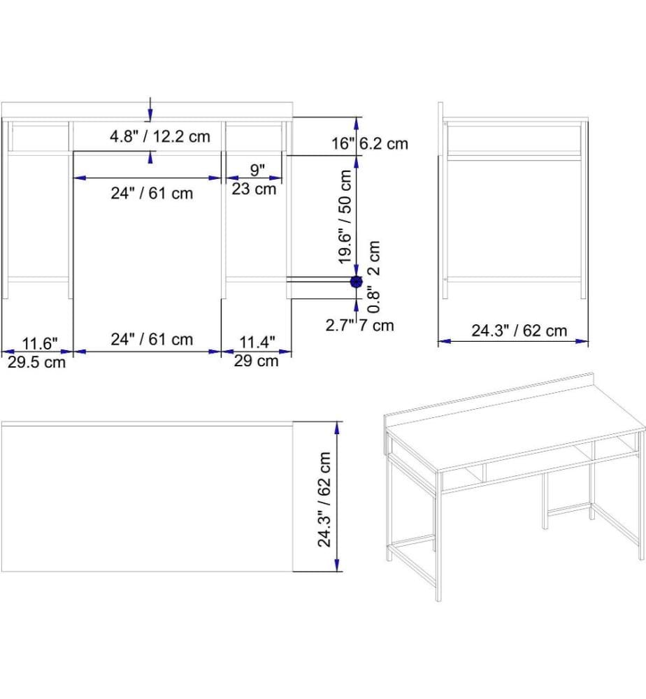 Bureau d'étude, blanc, panneau de particules mélaminé
