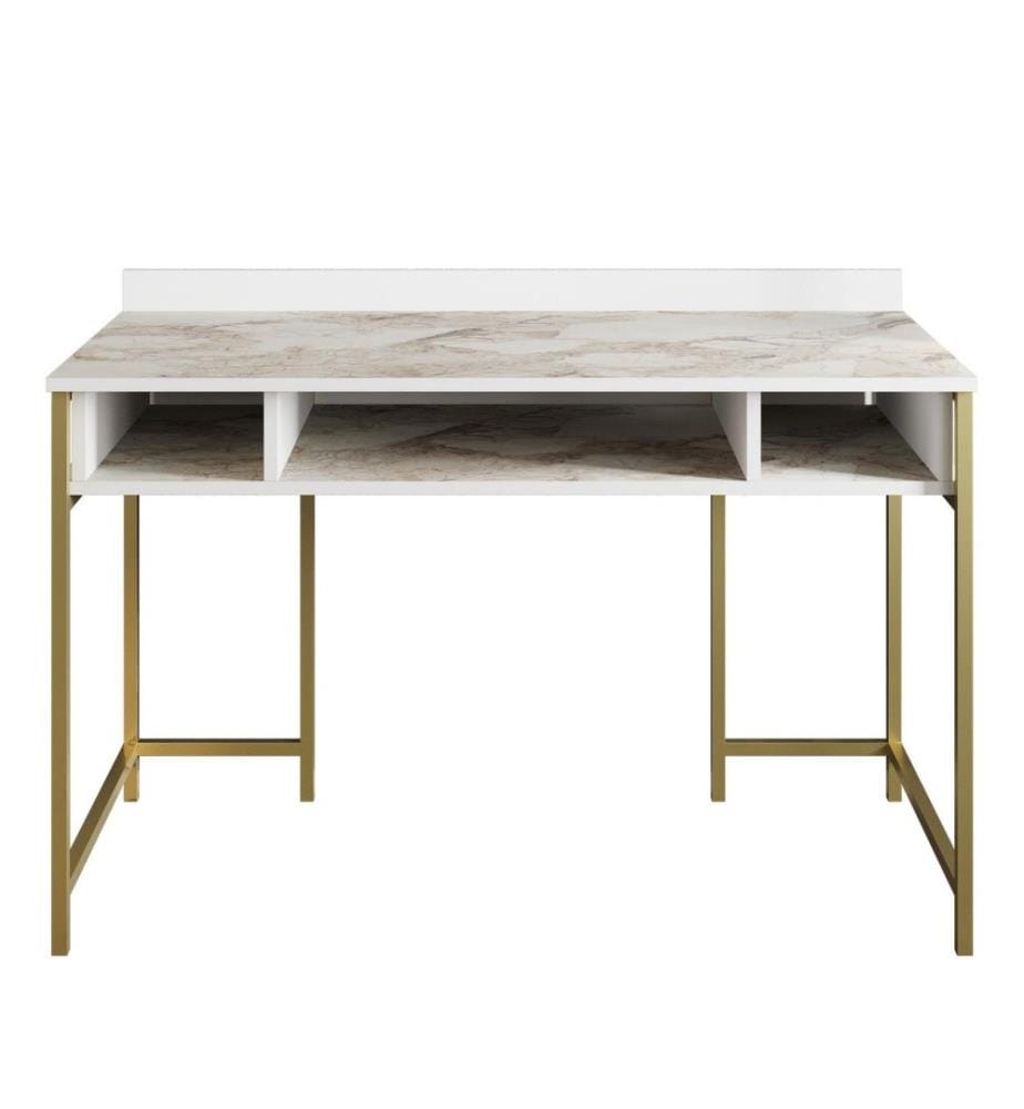 Bureau d'étude, or, blanc, panneau de particules mélaminé