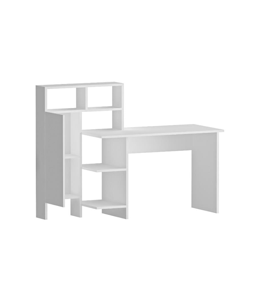 Study Desk, White, Melamine Coated Particle Board