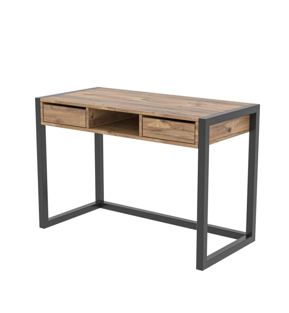 Bureau d'étude, pin atlantique, noir, panneau de particules mélaminé