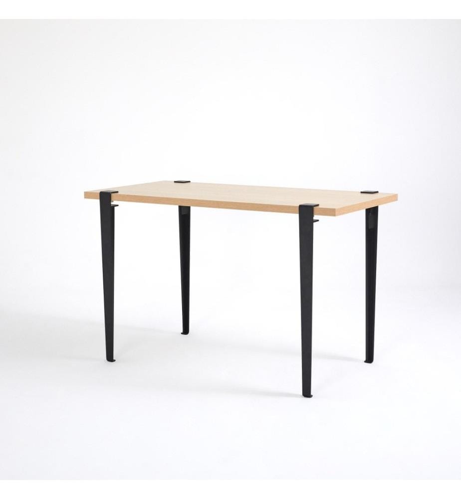 Bureau d'étude, bois, noir, panneau de particules mélaminé