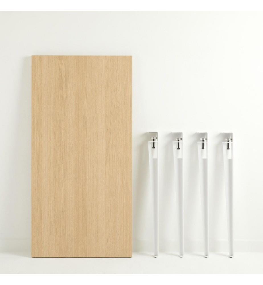 Arbeitstisch, Holz, Weiss, Melaminbeschichtete Spanplatte