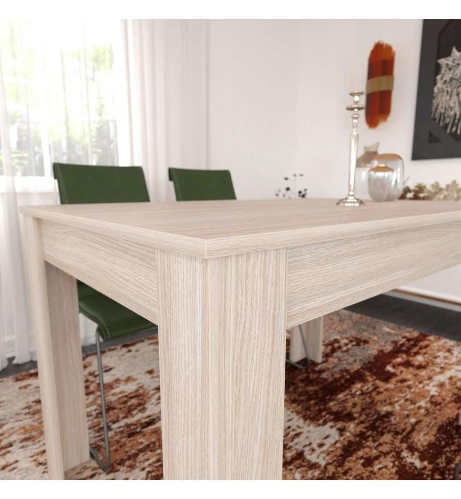 Table de salle à manger, chêne, panneau de particules mélaminé