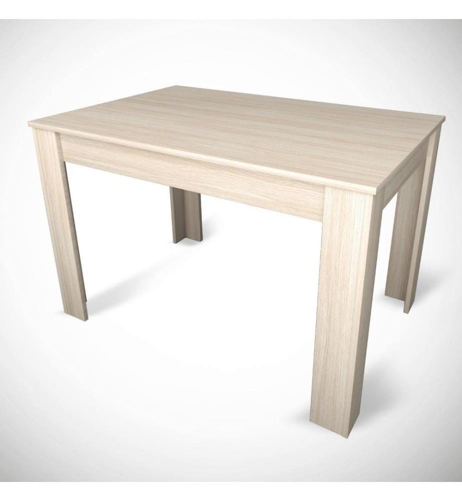 Table de salle à manger, chêne, panneau de particules mélaminé