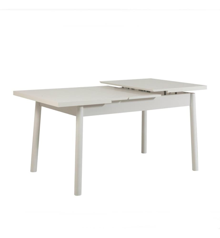 Tisch & Stühle Set, 6-teilig, Weiss-Anthrazit, Melaminharzbeschichtete Spanplatte