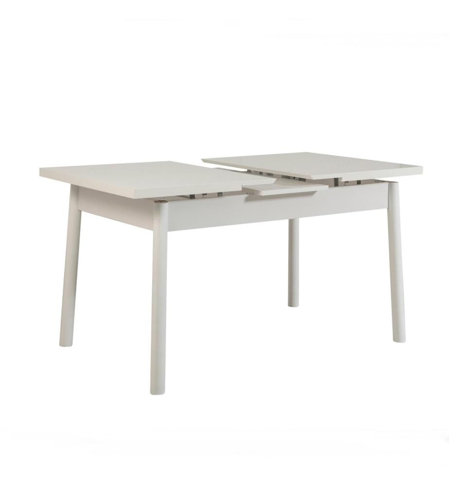 Tisch & Stühle Set, 6-teilig, Weiss-Anthrazit, Melaminharzbeschichtete Spanplatte