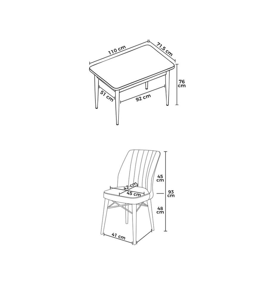 Ensemble de salle à manger avec table et chaises, 5 pièces, marbre noir, rouge carrelage, 100 % panneau de particules mélaminé