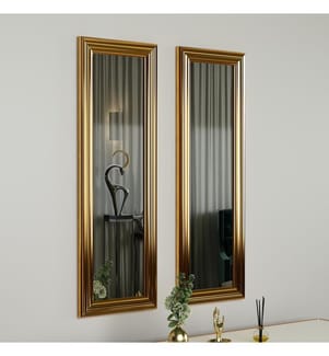 Spiegel Set, 2 Pièces, Or, MDF