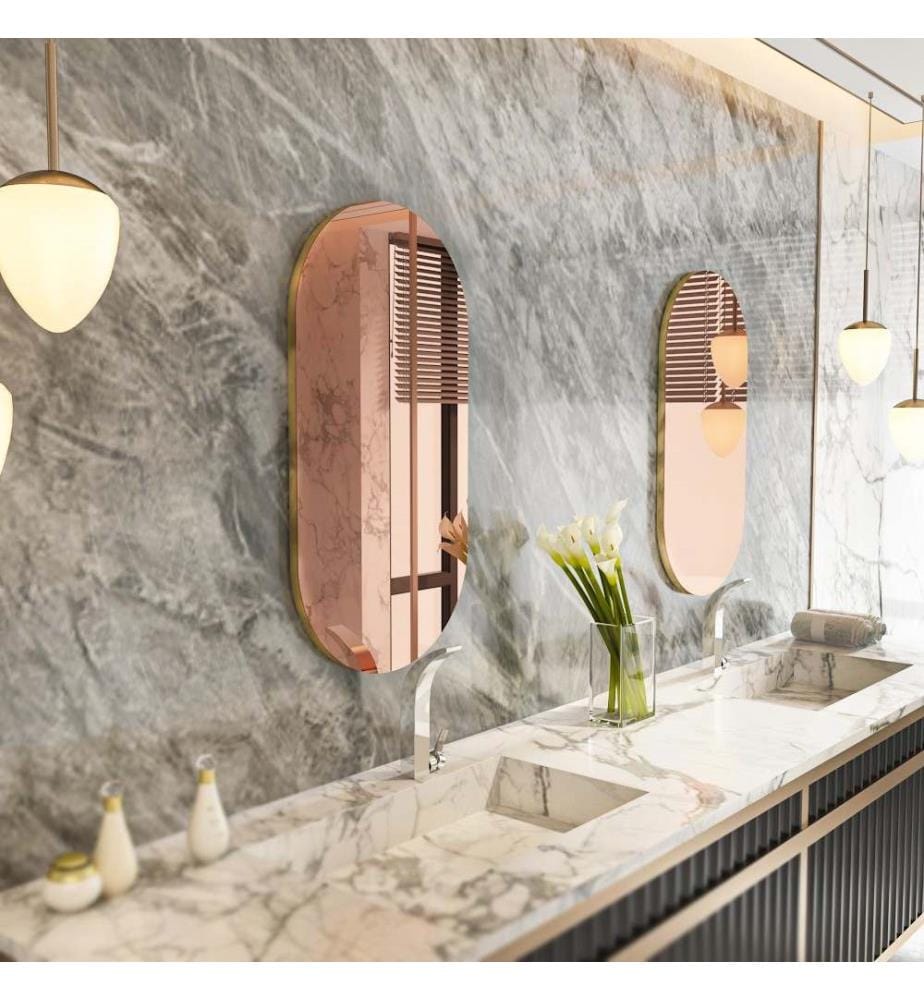Specchio, Bronzo, Oro, MDF