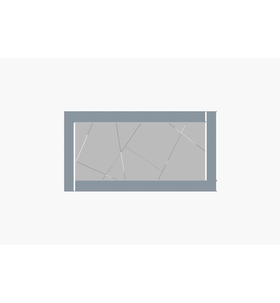 Specchio, Fumo, Bianco, 100% MDF