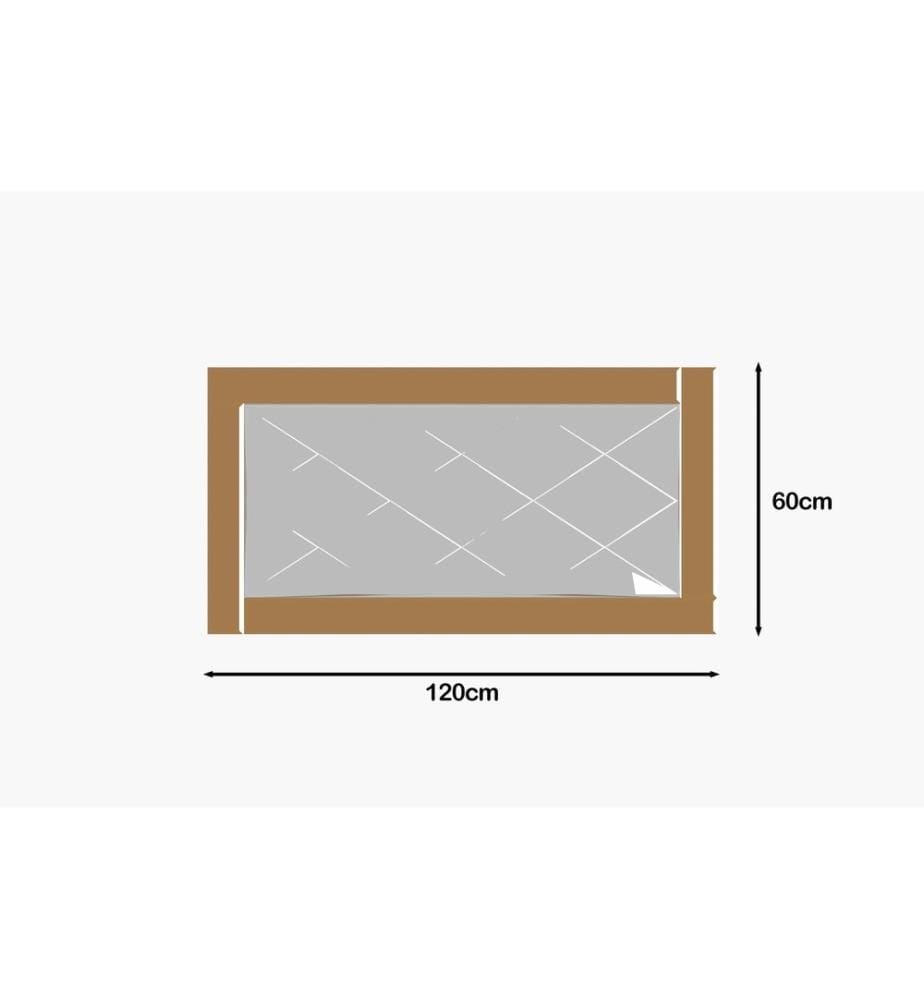 Specchio, Bronzo, Bianco, 100% MDF