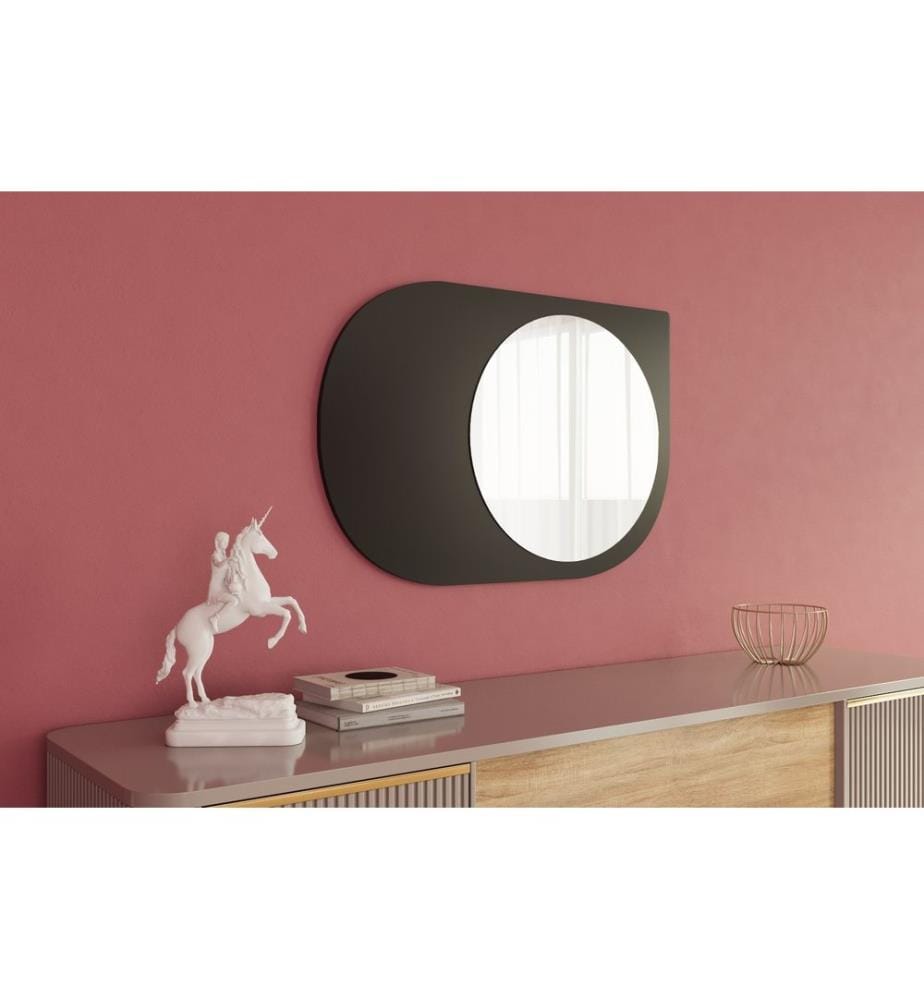 Spiegel, schwarz, 100 % MDF