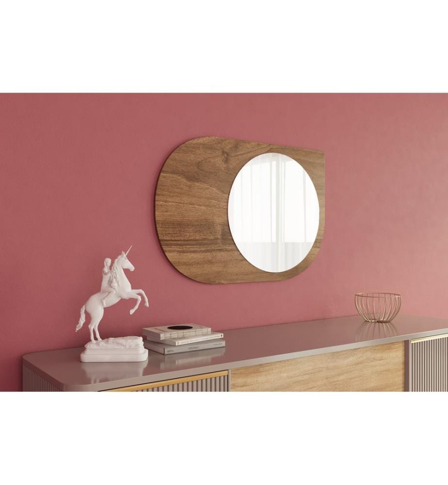 Specchio, noce, 100% MDF