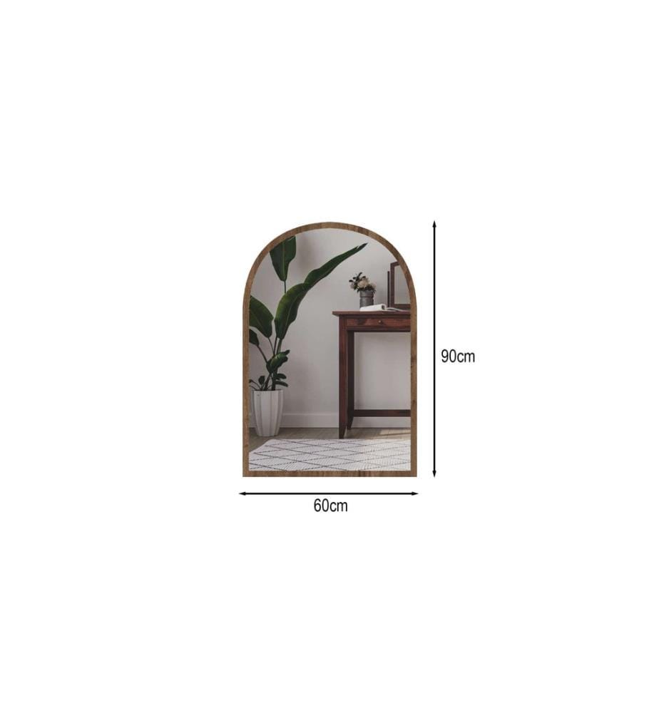 Specchio, noce, 100% MDF