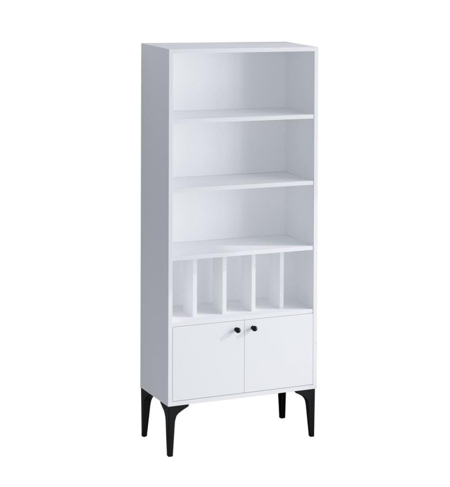 Blanc, Étagères, 175X60X30 cm, Plaque De Particules Enrobée De Mélamine
