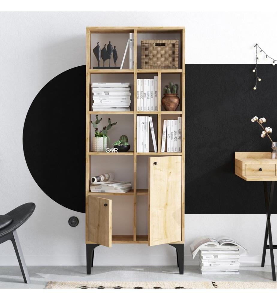 Area Di Zaffiro, Librerie, 175X60X30 cm, Piastra Di Particelle Rivestita Con Melamina