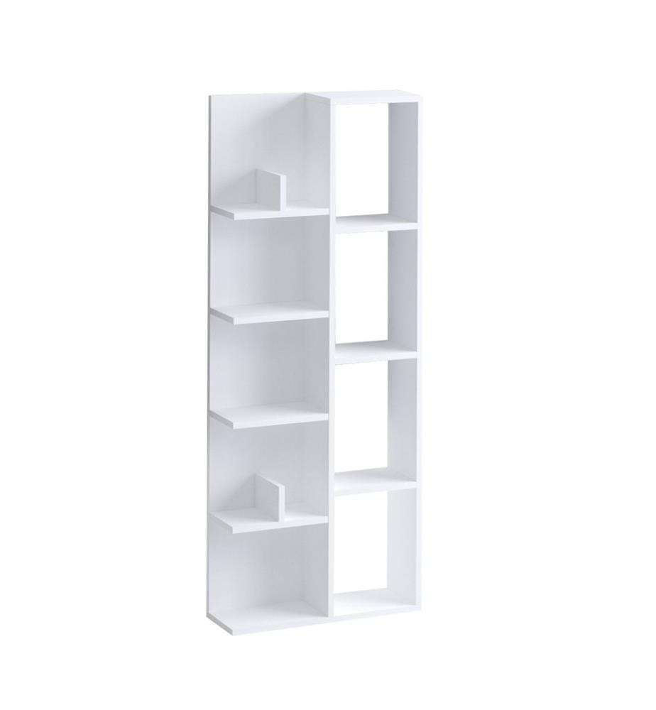 Bibliothèque, Blanc, Plaque De Particules Recueilli En Mélamine