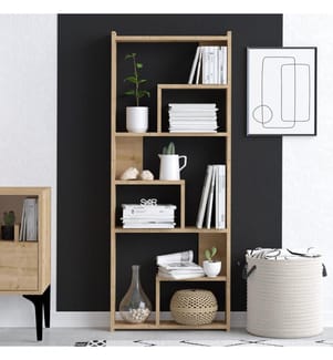 Libreria, Quercia, Disco Di Particelle Rivestito Di Melamina