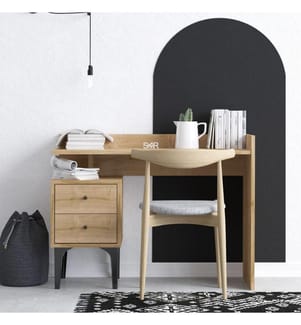 Bureau d'étude, Chêne, Panneau de particules mélaminé
