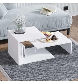 Coffee Table, White, Melamine Coated Particle Board