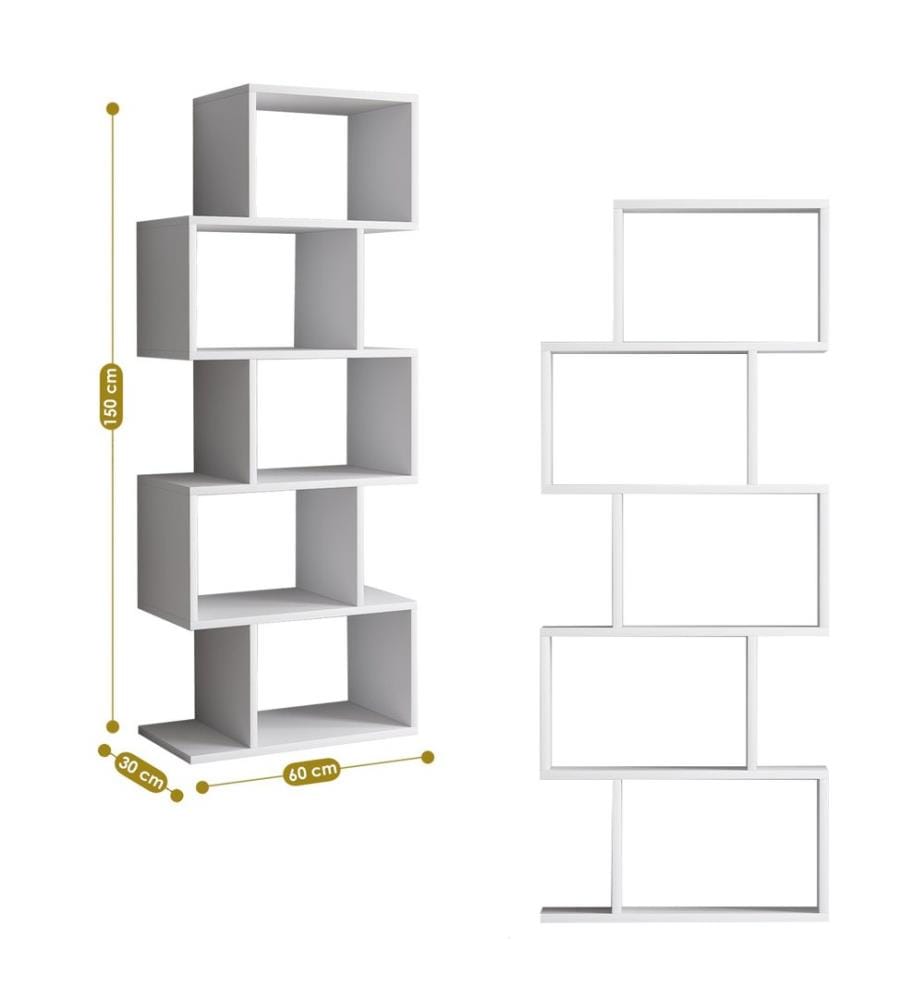 Blanc, Étagères, 150X60X30 cm, Plaque De Particules Enrobée De Mélamine