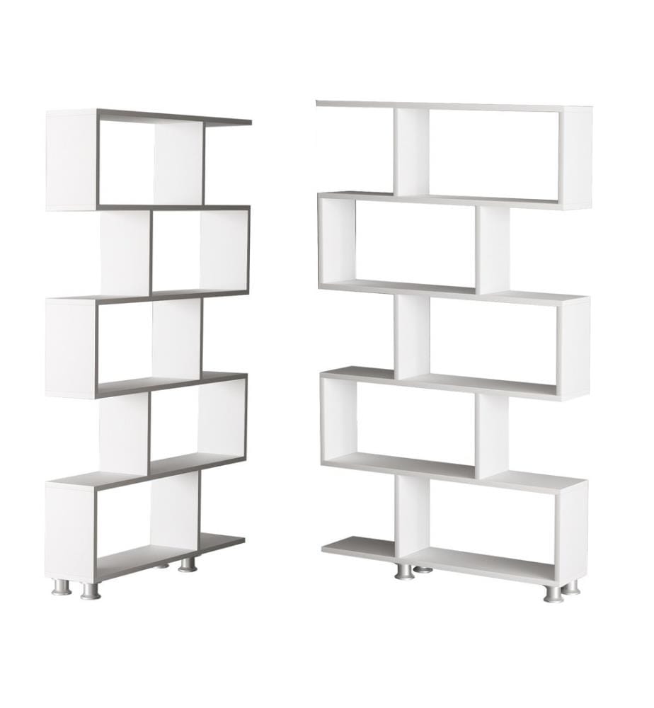 Blanc, Étagères, 156X90X20 cm, Plaque De Particules Enrobée De Mélamine
