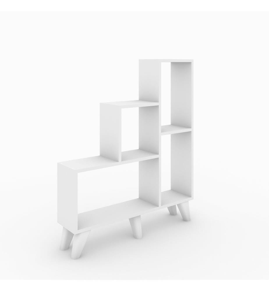 Blanc, Étagères, 106X88X20 cm, Plaque De Particules Enrobée De Mélamine