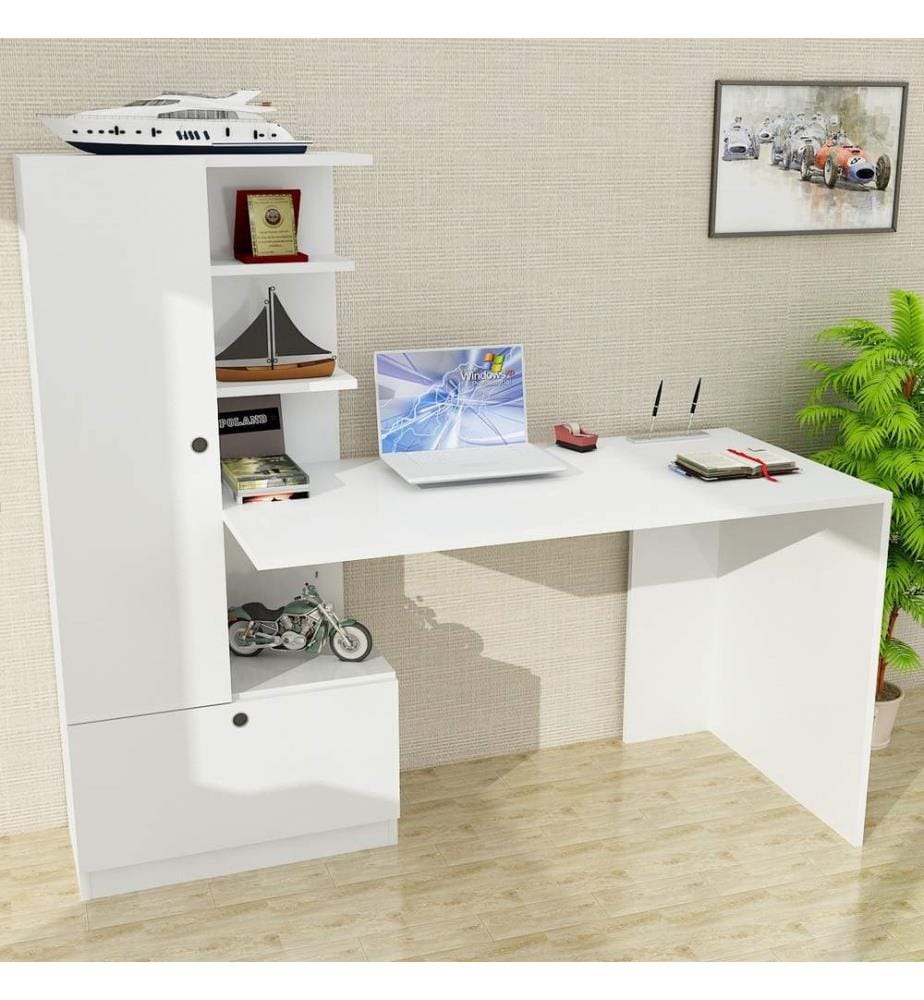Blanc, Tables Basses, 73,8X120X61,8 cm, Plaque De Particules Enrobée De Mélamine