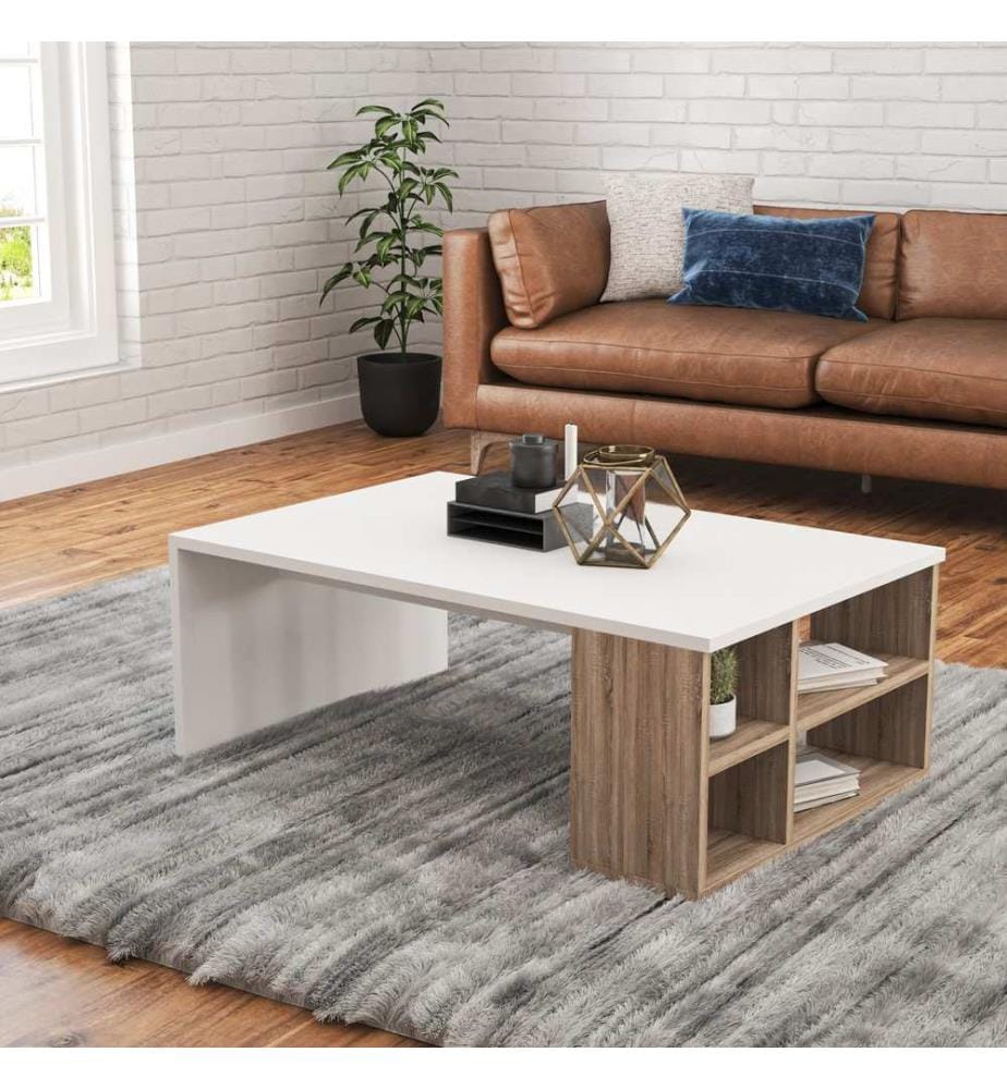 Patara, Couchtische, 33,6X90X60 cm, Melaminbeschichtete Partikelplatte