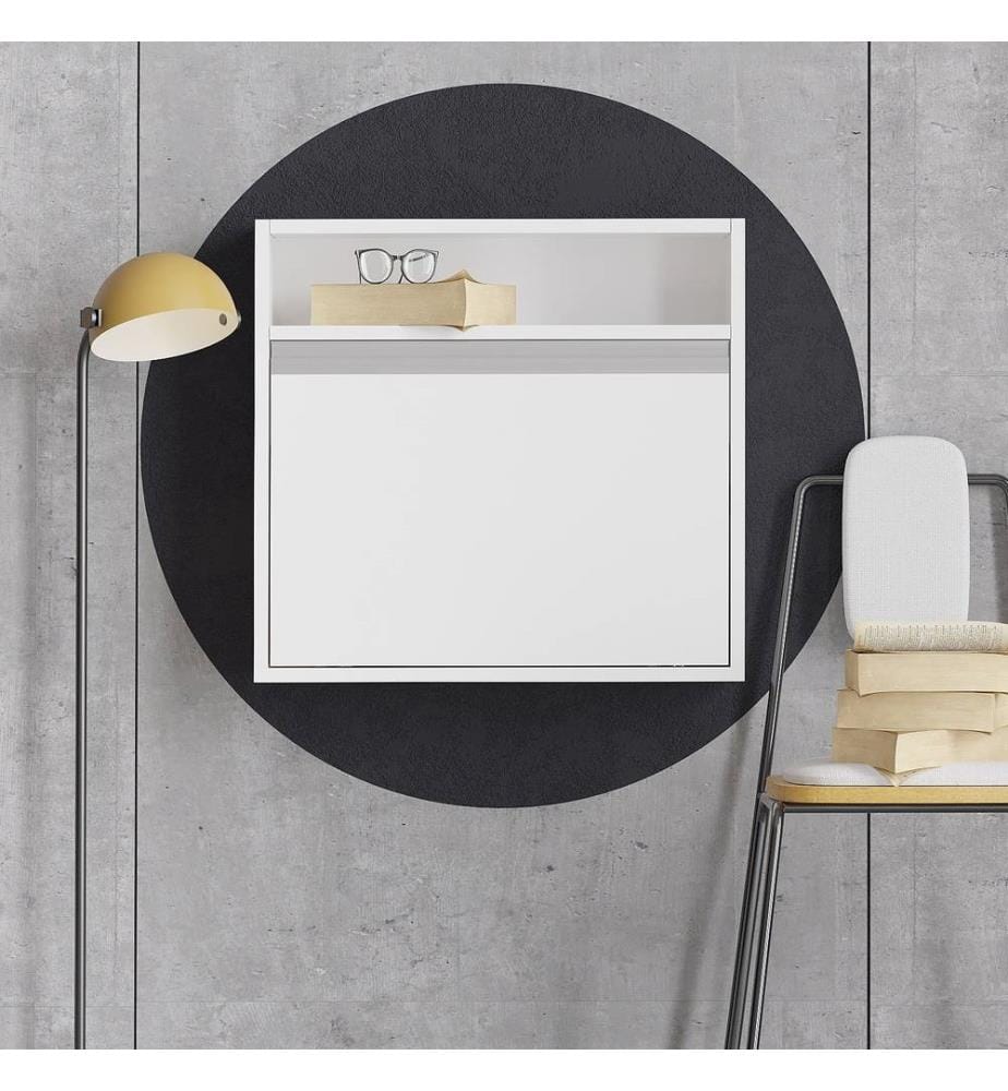 Study Desk, White, Melamine Coated Particle Board