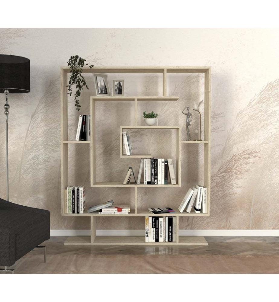 Bücherregal, Travertin, 100 % MELAMINBESCHICHTETE SPANPLATTE