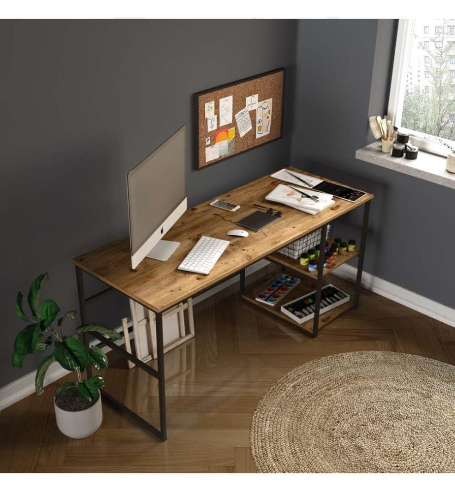 Pin Atlantique, Tables Basses, 75X160X60 cm, Plaque De Particules Enrobée De Mélamine