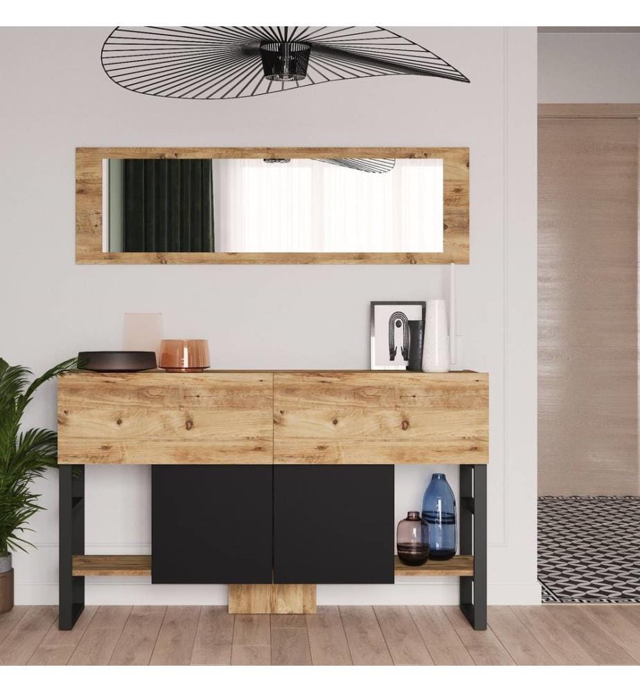 Console, Atlantic Pine, Melamine Coated Particle Board