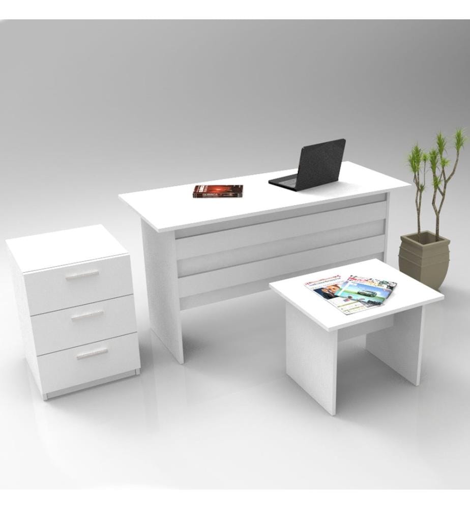 Weiss, Wohnzimmer, 73,8X140X60 cm, Melaminbeschichtete Partikelplatte