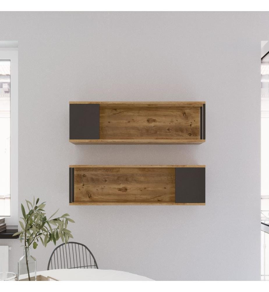 Wall Shelf, Atlantic Pine, Melamine Coated Particle Board