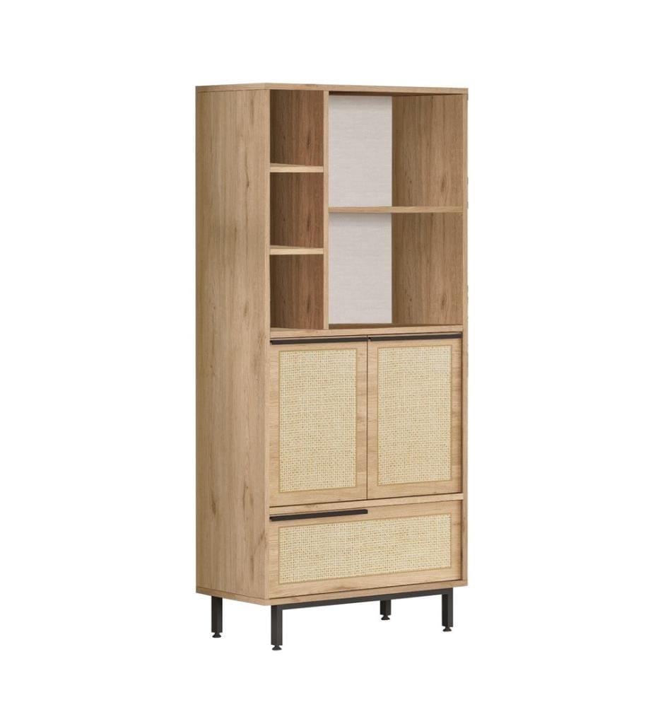 Badezimmerschrank, Walnuss, Eiche, Melaminbeschichtete Spanplatte