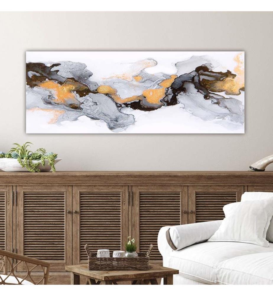 Dekoratives Leinwandbild, mehrfarbig, 100 % LEINWAND, Rahmen: 100 % HOLZ