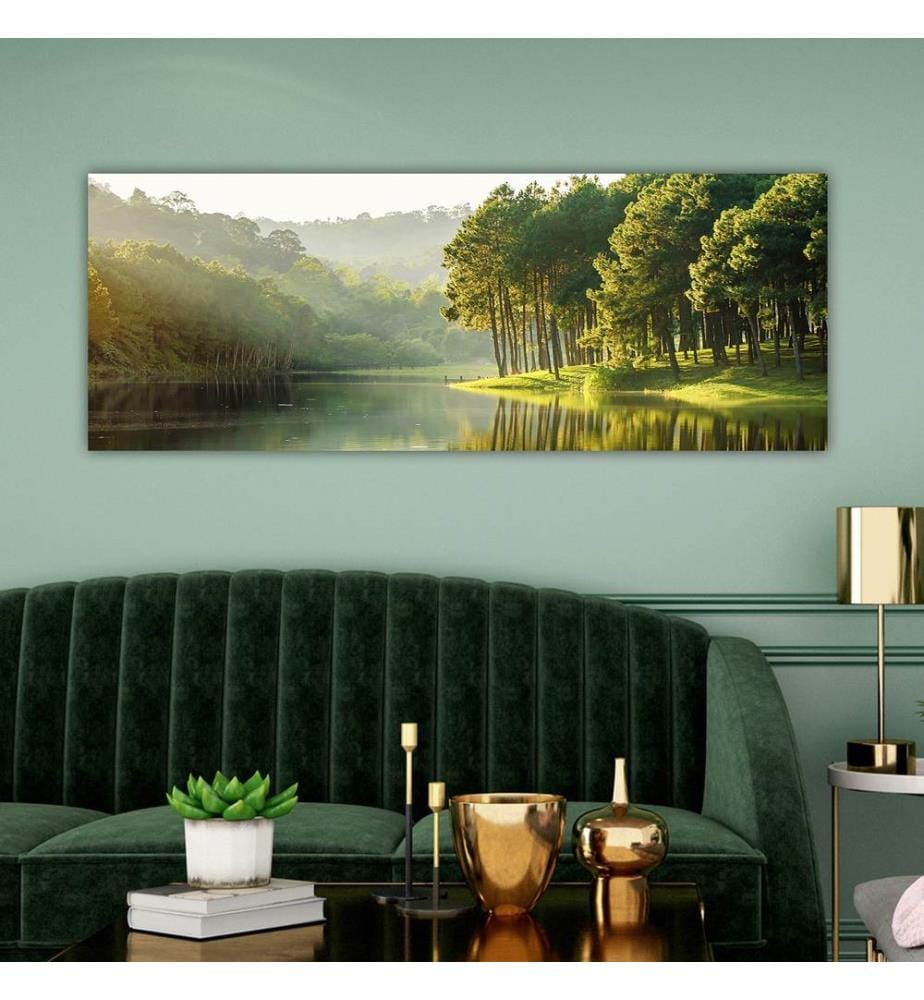 Dekoratives Leinwandbild, mehrfarbig, 100 % LEINWAND, Rahmen: 100 % HOLZ