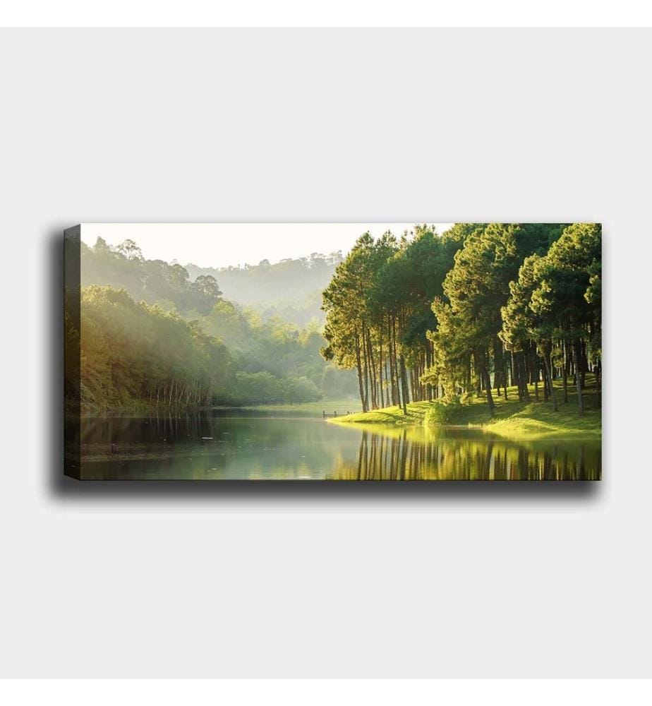 Dekoratives Leinwandbild, mehrfarbig, 100 % LEINWAND, Rahmen: 100 % HOLZ