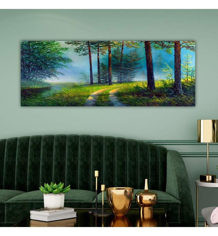 Dekoratives Leinwandbild, mehrfarbig, 100 % LEINWAND, Rahmen: 100 % HOLZ