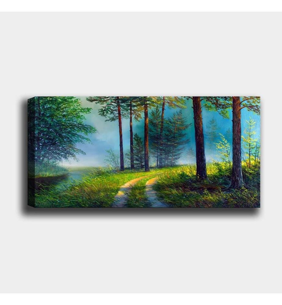 Dekoratives Leinwandbild, mehrfarbig, 100 % LEINWAND, Rahmen: 100 % HOLZ