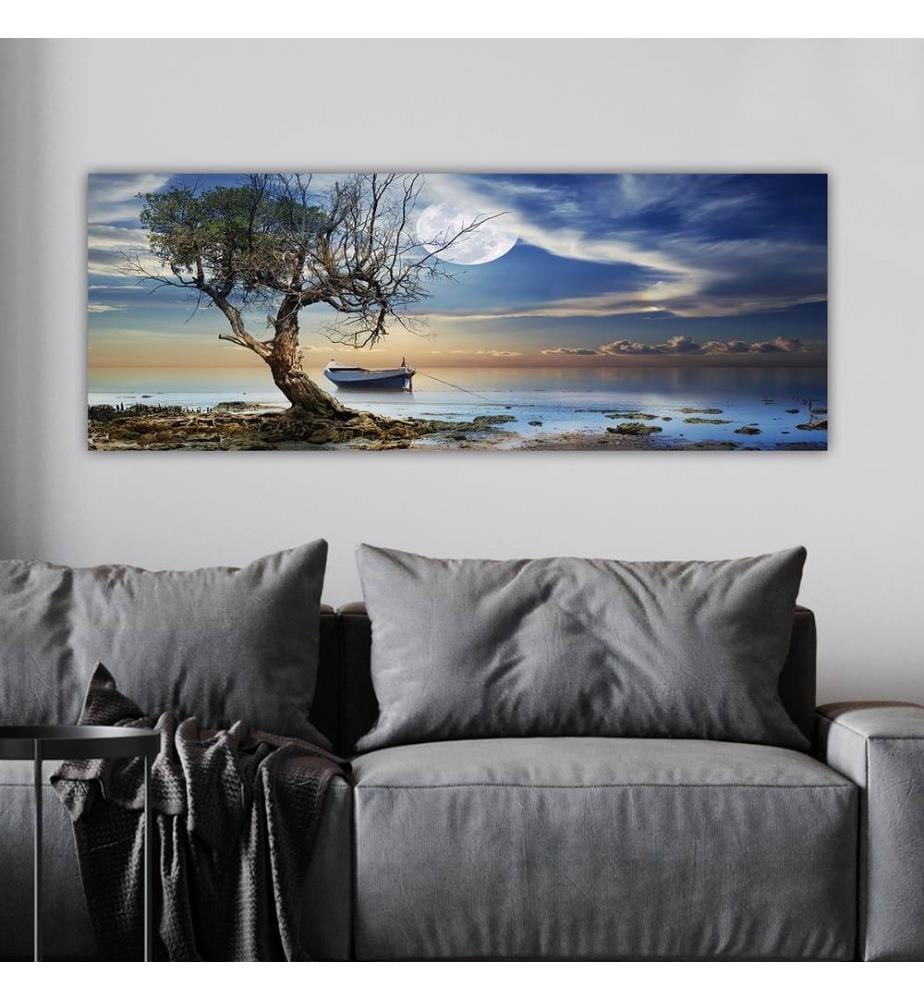 Dekoratives Leinwandbild, mehrfarbig, 100 % LEINWAND, Rahmen: 100 % HOLZ